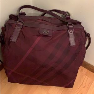 Burberry supernova nylon shopper tote bag